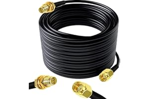 RUNCCI-YUN RG174 Prolunga Antenna∣Cavo di prolunga WiFi∣antenna FPV Cavo di prolunga∣RP-SMA Connettore Antenna∣Antenna Extension Cable SMA∣RG174 antenna coassiale|antenna del router Prolunga