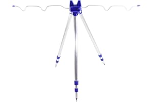 DIGIFLEX Fishing Rods Tripod Stand Rest for Sea Beach Shore Pier Tackle Telescopic