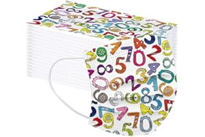 Rumity 50/100 Stück Niedlichen Kinder Einschulung Cartoon 3-lagig, lustiger Fase Halstuch für Jungen und Mädchen…