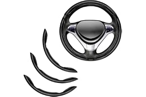 flintronic Universal bilrattskydd, 36–38 cm rattskydd, ventilerande och halkfria, 3 st segmenterade rattskydd, biltillbehör d