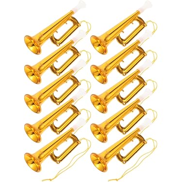 Bnineteenteam Enfants Trompette Jouet Doré Enduit Trompette Instruments Enfants Musique Préscolaire Jouet Instrument à Vent Pas de Voix Trompette Enfants | Votre wishlist sur