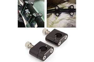 HYEPIVOT 7/8" 22mm Standard HandleBar Handle Fat Bar Riser Mount Clamp Adaptor Universal Motorcycle Pit Dirt Bike Racing ATV CNC