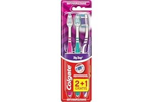Colgate Zig Zag Lot de 3 brosses à dent Souple