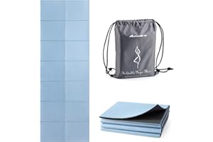 ‎AVOALRE Avoalre Yogamatte rutschfest,Tragbare Trainingsmatte reise Yogamatte faltbar Gymnastikmatte ideale für Reise,Yoga, Pilates & Workout