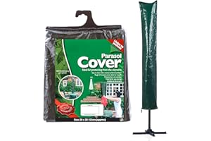 ANGIX Parasol Cover Waterproof 28 x 28, 153cm (Approx) Extra Large Cantilever Patio Umbrella Cover Includes Tie-Down Cords With Zipper for Garden
