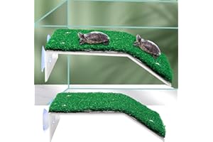 BAOSROY Plataforma Tortuga,Plataforma Tortugas de Agua,Plataforma Tortuga de Césped,Plataforma Césped para Tortuga,Rampa de Tortuga,Rampa para Tomar Sol para Tortugas,para Mayoría Tortugas Pequeñas Reptiles
