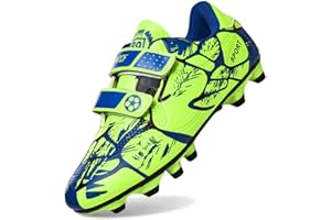 NALATIA Scarpe da Calcio Bambino Professionale All'aperto Sportivo Scarpe da Allenamento Teenager Bambini Calcetto Spike Tacchetti