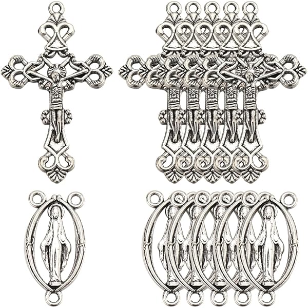 Breloques Perles Croix En Or, Collier De Bracelet Croix Rempli D'or 18 Carats Pour La Fabrication De Bijoux à Bricoler Soi-même Trou D'approvisionnement 2 Mm - France - 7