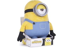 Posh Paws Minions 2 Rise of GRU Stuart - Peluche de Dinosaurio (30 cm), Color Amarillo