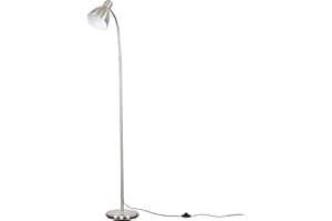MiniSun | Modern Brushed Chrome Adjustable Reading/Craft Floor Lamp | Floor Lamps & Torchieres, Home Décor, Improvement & Lifestyle Essential
