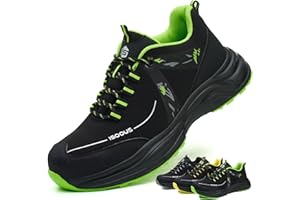 ISOOUS Chaussures de Sécurité Hommes Chaussure de Travail Femmes Antidérapantes Confortable Baskets de Securite Légère