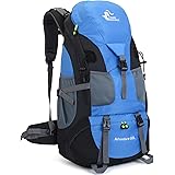 Zaino da Trekking Leggero Resistente all'acqua da 50L, Borsa da Viaggio per Alpinismo Arrampicata Campeggio e Turismo