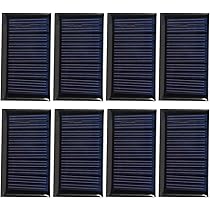 Mini Pannelli Solari 2V 160mA - 10 Pezzi, 50x50 Mm, Per Progetti Fai-da-te E Giocattoli