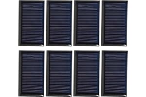 Ladieshow Mini-Solarpanel, 8PCS 30MA 5V Mini-Solarzellen-Panels DIY Solar-Epoxidplatte Elektrische Spielzeugmaterialien Photovoltaikzellen-Ladegerät