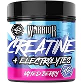 Warrior Creatine + Electrolytes Powder 360 g &ndash; Mix of Forest Fruits | 80 Servings, with Electrolytes, Sodium, Potassium, and