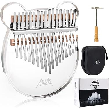Kalimba Newlam 17 Touches - Piano à Pouces En Bois Naturel - Instrument Parfait Pour Débutants Et Musiciens - Idée Cadeau Originale