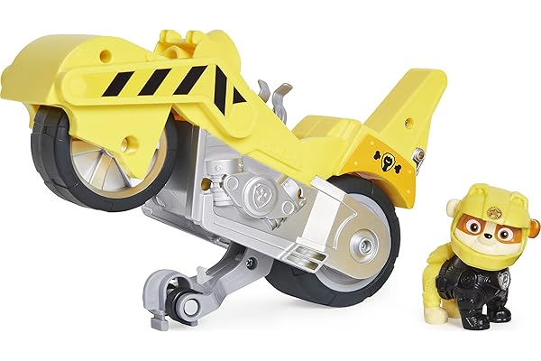 LA PAT' PATROUILLE - VEHICULE + FIGURINE RUBEN MOTO PUPS - Moto Avec Rétrofriction Et Figurine Amovible De Ruben - Paw Patrol - 6060543 - Jouet Enfant 3 Ans et +