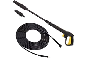 Gun with Rotor Nozzle Lance Adjustable Nozzle for Pressure Washer Kärcher K 10 m High Pressure Hose Click x M22 High Pressure Gun