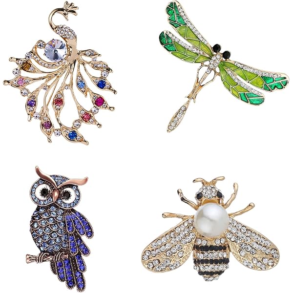 Spilla Libellula Vintage Oro E Argento – Gioiello Insetto Con Cristallo Diamante, Regalo