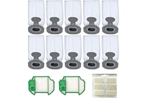 STYLESHOP777 Zestaw ekonomiczny worków do odkurzacza Vorwerk Kobold VK7 - worki do odkurzacza z filtrem wstępnym i chipami zapachowymi kompatybilne z typem FP7, części zamienne, zestaw akcesoriów (10 szt.)