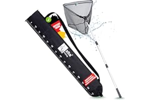 ‎ZITE Zite Fishing Teleskop Kescher Angeln 160-210cm I Kescher gummiert, Diverse Längen erhältlich I Angel-Kescher Unterfangkescher gummiert Angelkescher-gummiert Käscher Raubfisch Kescher-Angeln-gummiert