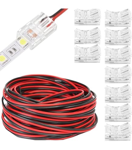 CONFEZIONE 5 PEZZI GIUNTO CONNETTORE PER STRISCIA STRIP LED MONOCOLORE - Foto 2