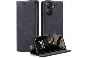 Monweicz Handyhülle für Xiaomi Poco X7 Pro Hülle Premium Lederhülle Klappbar Flip Case Tasche Magnet Kartenfach Standfunktion Klapphülle Schutzhülle für Xiaomi Poco X7 Pro - Schwarz
