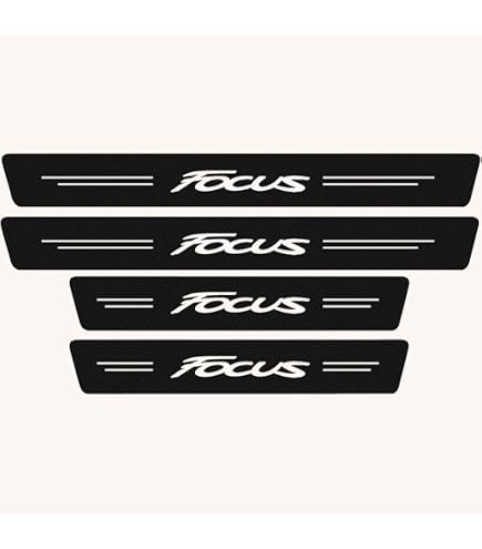 Juego De 4 Protectores De Umbral De Puerta De Fibra De Carbono, Color Rojo, Para Ford Fiesta – Estilo Deportivo Y Fácil De Instalar