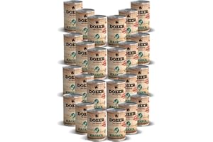 DTP-SOFT Nourriture pour chien Dozer Premium sans céréales - 400 g - Boeuf / poulet / canard (48 x 400 g, canard)