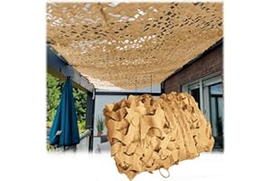 SDKFJ Filet de Camouflage Beige, 2x4m Toile Ombrage Exterieur, Auvent De Terrasse, Filet de Camouflage pour pergola, Protection Solaire, Jardin Décoration