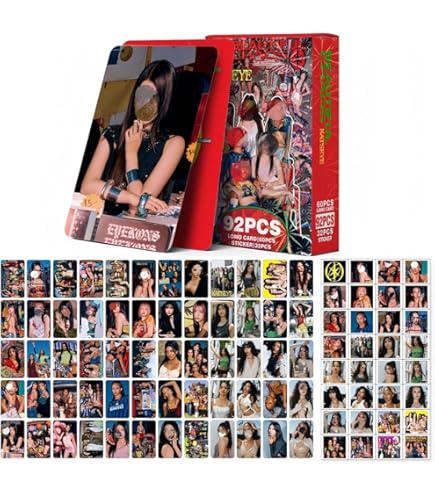 Generisch LE-SSERAFIM Lot de 60 cartes photo 32 autocollants 92
