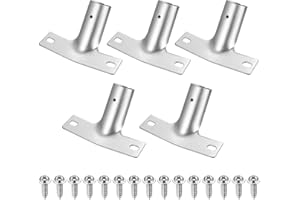 PXARMYYXGS 5 Stück Besenstiel Halterung, Metallstielhalter für Besenstiele, Besen Halterung Besenstielhalter bis ø 23,5 mm Besenstielhalterung Set, mit 15 Stück Schrauben