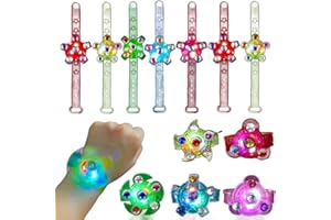 ZOMKIFA Lumineux Bracelet,16PCS Bracelets Fluos Lumineux Faveurs Enfanfs de Fête Amovible Pour Enfants Pâques, Halloween, Noël Garçon et Fille