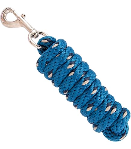 QHP Führstrick Für Pferde – 2 Meter Lang, Mit Panikhaken (Karabiner)
