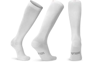 DANISH ENDURANCE Organic Cotton Medical Compression Stockings (1 | 3 Pairs), 14-18 mmHg, Support Stockings, Compression Socks, Thrombosis Stockings, Flight, Pregnancy, Running, for Men and Women