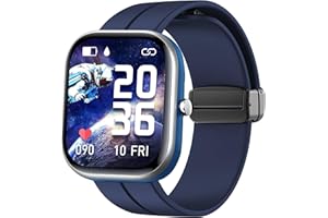 BLUESHAWEU Cinturino di ricambio per smartwatch Slothcloud KIds da 3,8 cm H97, in morbido silicone, con fibbia magnetica, compatibile con orologio Slothcloud H97 da 3,8 cm/YOUSOKU H97 per bambini e ragazze