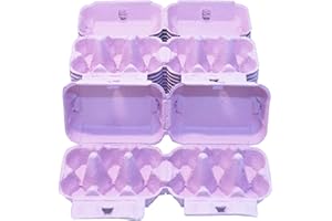 HOMECENTRE Home Centre Egg Boxes Trays 24 Pieces Box Holds 6 Eggs Recyclable Biodegradable Cardboard Pink