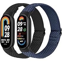 Oumida Armband Für Xiaomi Band 8/9/10 - Elastisches Nylon Armband Mit Metallclips