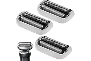 WANIYU Pack of 3 73S Shaving Head Series 7, Electric S7 Razor Head Compatible with Braun Series 7, S7 Shaving Head Replacement Blades Foil Head Accessories for S7 7020s, 7025s, 7085cc, 7027cs, 7071cc and