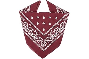 ZENO 100 % bomull och naturliga fibrer bandana scarf - mjuk, hållbar, maskintvättbar – unisex för män och kvinnor