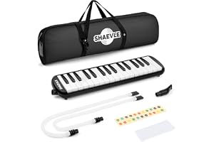 Melodica 32 tangenter luft pianotangentbord med bärväska munstycken rör