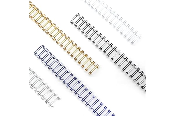 RAYSON Anneaux reliure de métalliques, multicolore, Capacité de reliure 105 feuilles, 15,9 mm, 34 anneaux, A4, Paquet de 50, déal pour le bureau, L'école