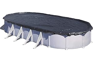 Gre CIPROV731P – Couverture d’Hivernage Premium pour Piscines Ovales 730x375cm, 180g/m²