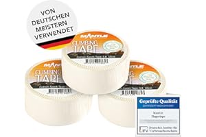 ‎MANTLE CLIMBING EQUIPMENT Mantle Fingertape 1,25cm x 10m & 3,8cm x 10m Rollen in verschiedenen Packungsgrößen Klettern Bouldern Kampfsport Volleyball Handball Basketball Kraftsport Sporttape