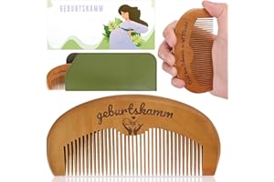 Kaempe Geburtskamm Wehenkamm, Holzkamm, Schwangerschaft Geschenk Für Mutter, Kamm Holz, Birth Comb, für Angstlinderung, Natürliche Schmerzlinderung, Stresslinderung