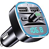 Mohard Trasmettitore FM Bluetooth 5.3 per Auto, Adattatore Bluetooth Auto Audio Radio Lettore Musicale MP3, Chiamata Vivavoce