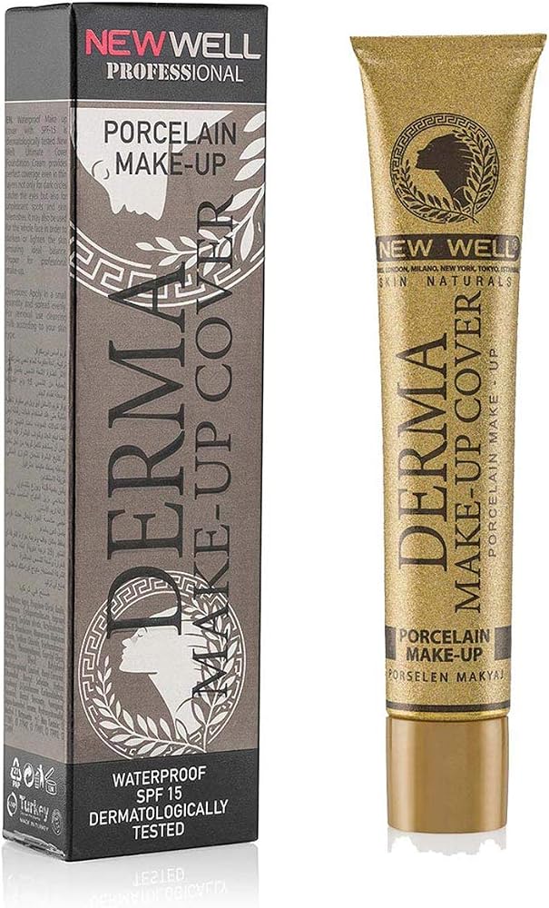 New Well Derma Make-Up Cover Foundation Kapatıcı Fondöten, Platinium (50 g)