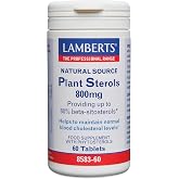 Lamberts Vegetable Sterols 800 mg | 60 Tablets | GMP Quality, 60 Days Supply