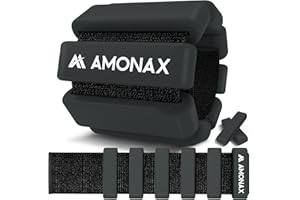 Amonax Adjustable Pesas Para Tobillos, Tobilleras Gimnasio Pesas Tobillos Para Mujeres Y Hombres, 2x1kg Pesas Tobilleras, Pesas Muñecas De Pilates, Pesas Para Muñecas Y Tobillos Para Yoga
