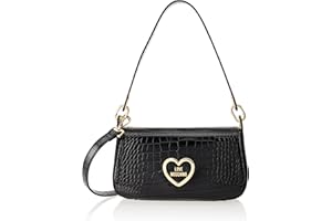Love Moschino JC4176PP0H, BORSA A SPALLA Donna, Nero, Taglia unica